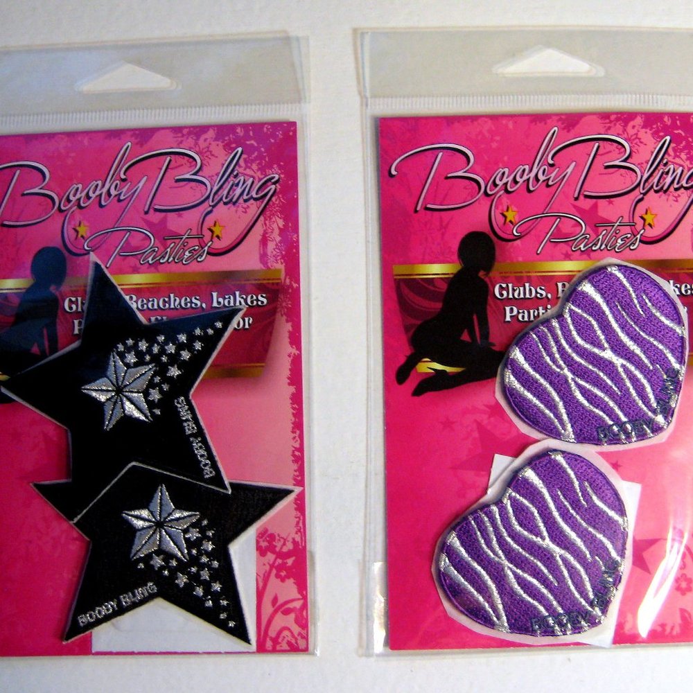 Pasties  Quility Embroidered Reusable Booby Bling